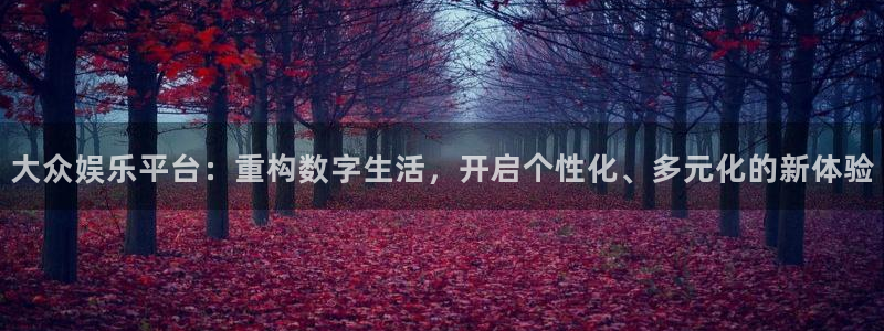 伟德国际官网_伟德国际平台：大众娱乐平台：重构数字生活，开启个性化、多元化的新体验
